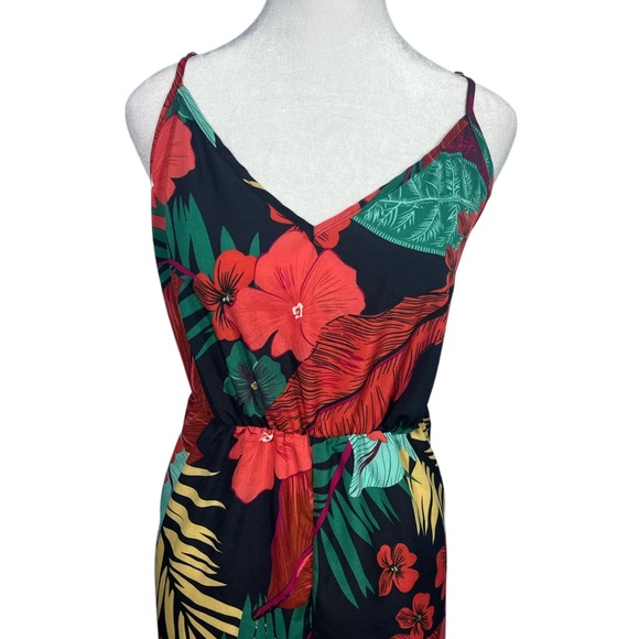 NWOT SHEIN Curve Casual Floral W/ Adjustable Spaghetti Straps Jumpsuit Size 3XL - Picture 2 of 9